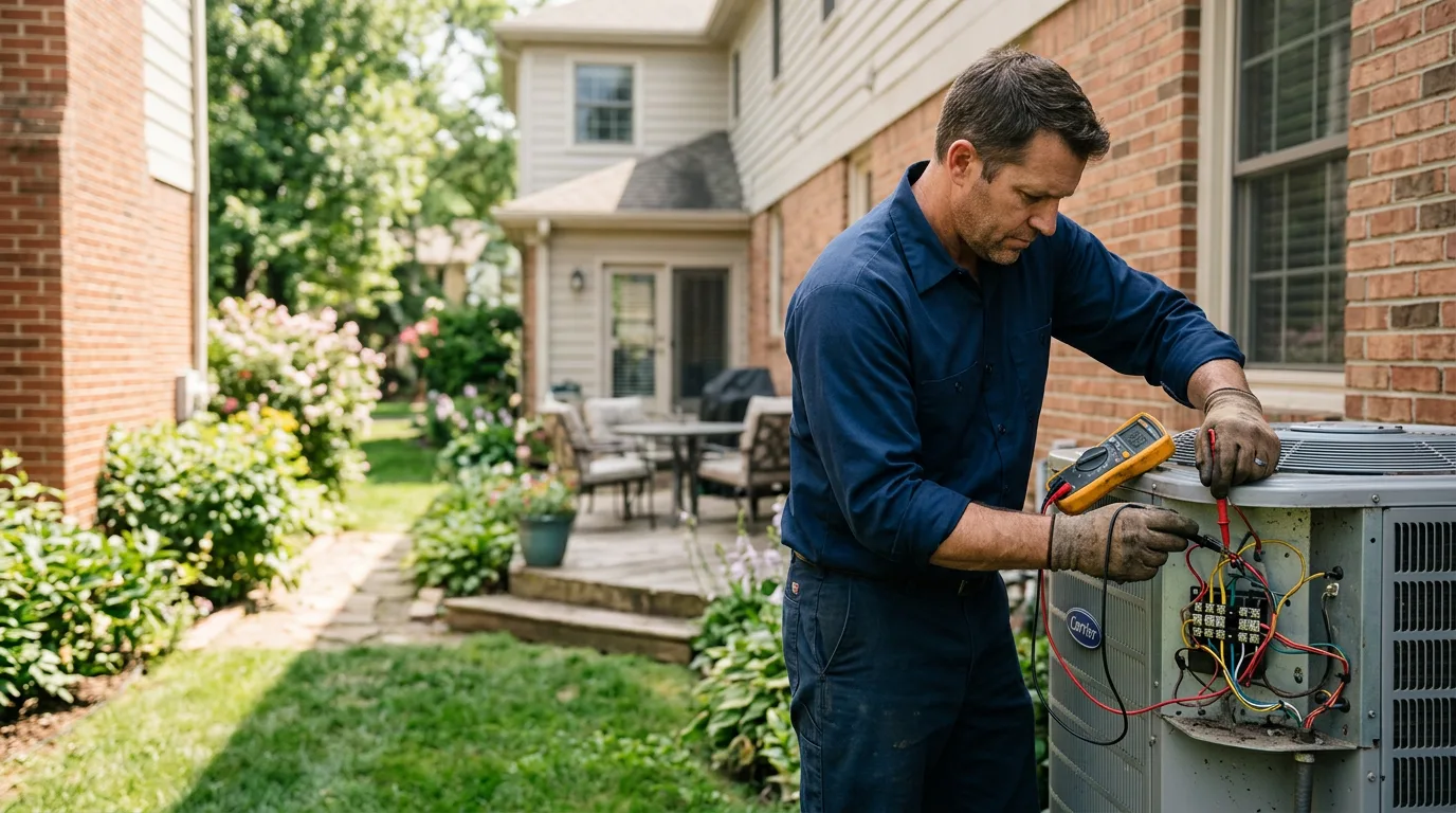 HVAC technician working near Knoxville, MD